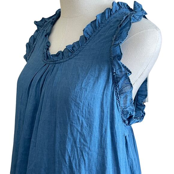 Adriano Goldschmied Hi Lo Blue Dixie Dress Size Small - Picture 3 of 11